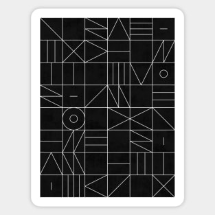 My Favorite Geometric Patterns No.9 - Black Sticker